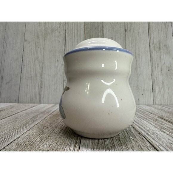 Vtg Pfaltzgraff Salt and Pepper Shakers Ceramic White Blueberry Floral 3.5" Set - Picture 9 of 11